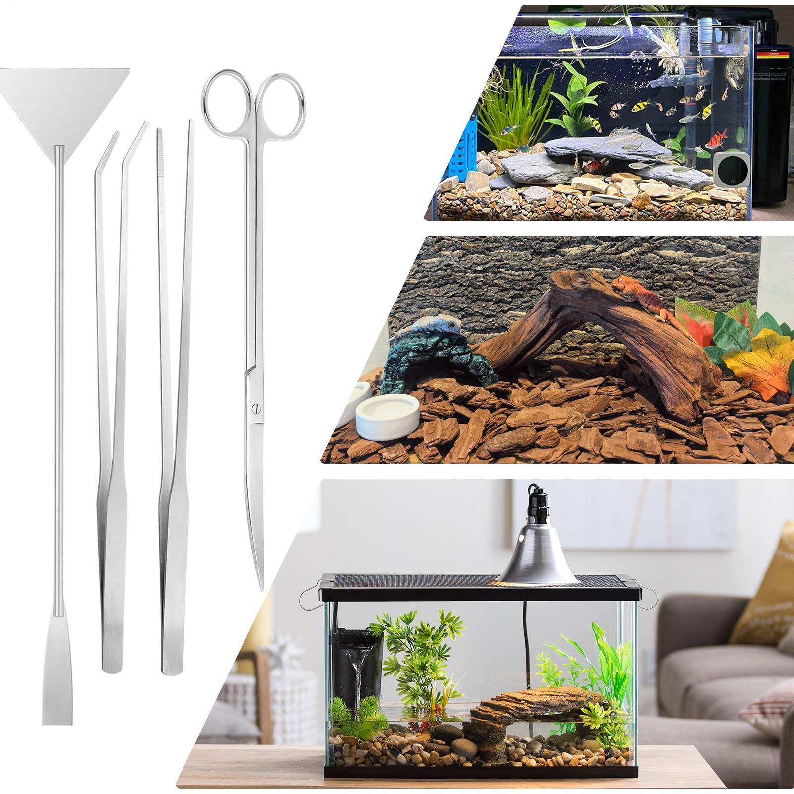 Planted Aquarium Cleaning Kit - 4 шт. набор инструментов для аквариума,