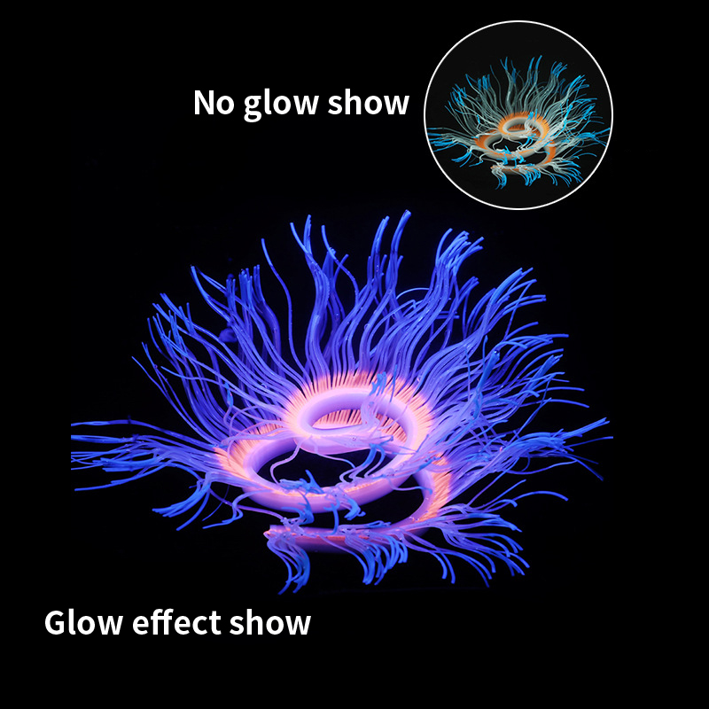 Aquarium Plant Gel - Мягкие силиконовые морские анемоны, коралловые растения,